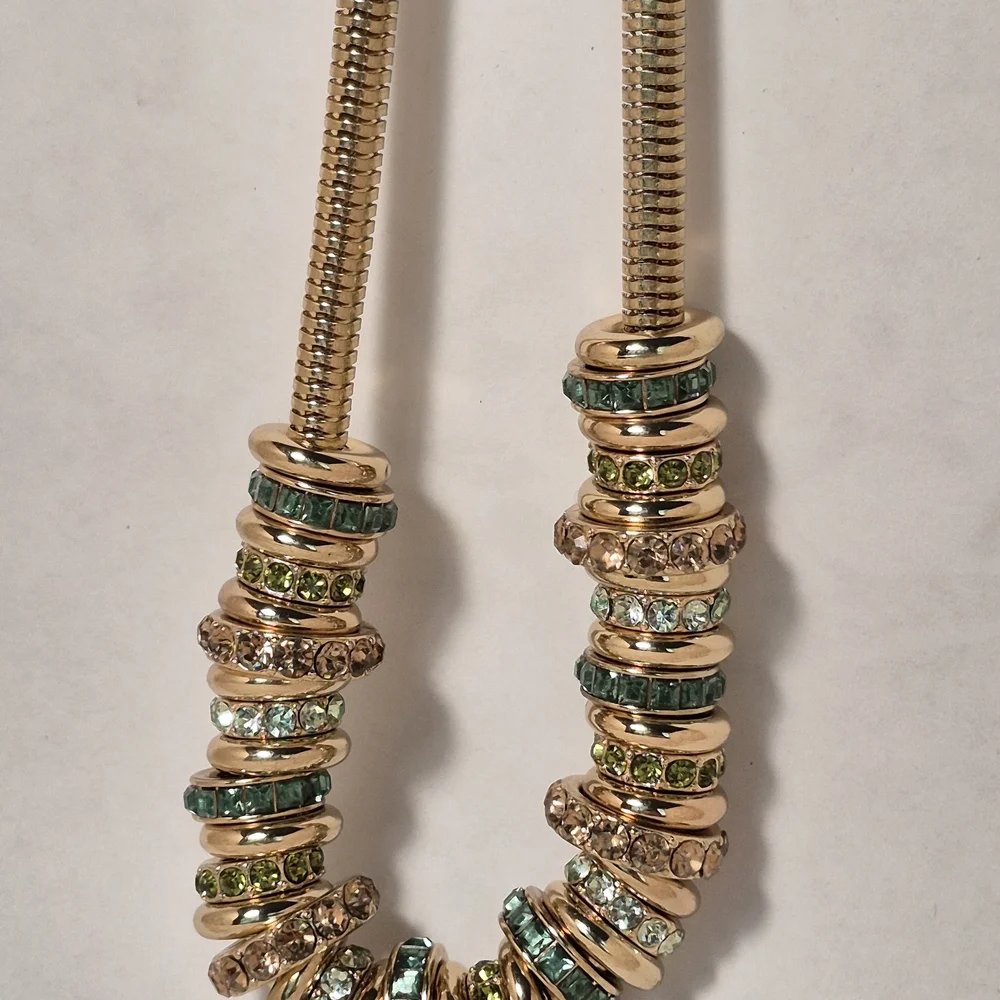 INC International Concepts Gold and Teal Necklace - Picture 11 of 11